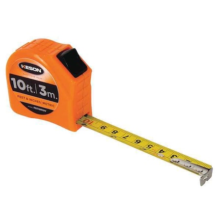 10 ft/3m Tape Measure, 5/8 in Blade