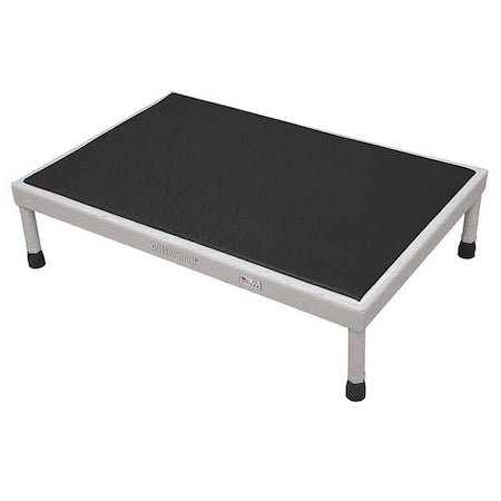 Work Platform, 5 in to 8 in H, 24 in W, 36 in D, Aluminum, 800 lb Load Capacity