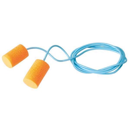 FirmFit(TM) Disposable Foam Ear Plugs, Cylinder Shape, 30 dB, Orange, 100 PK