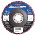 SAIT 71982 Sand-Light Flap Discs, 4-1/2" x 7/8", Medium (Maroon)