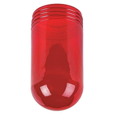 HazGlasGlobe,3 1/2""L,3 1/2""W,5 1/4""H,Red