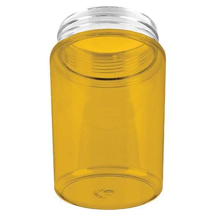 HazLoGlobe,3 1/2""L,3 1/2""W,5 1/4""H,Amber