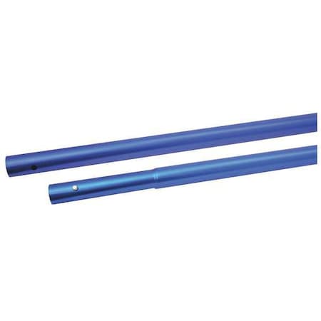 Push Button Handle, 1-3/4x72 In, Alum, Blue
