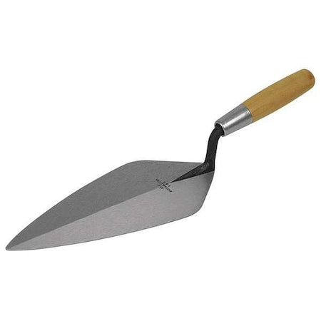 London Trowel, 12inL, 5 1/8inW, CarbonSteel