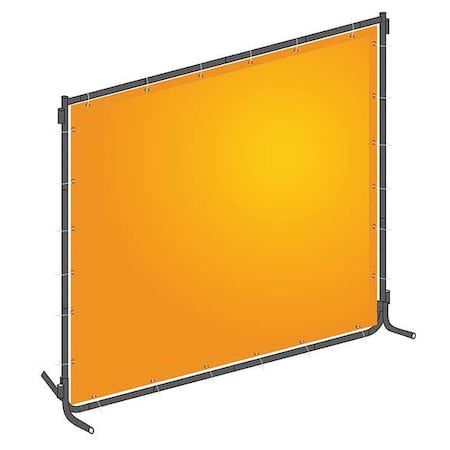 Welding Screen, Transparent PVC, 8 ft. W., 6 ft. H., 13 oz/sq yd, 150 Degrees F Withstand Temp.