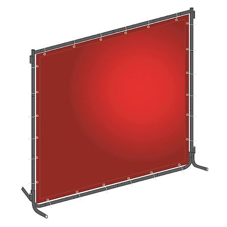Welding Screen, Transparent PVC, 4 ft. W., 6 ft. H., 13 oz/sq yd, 150 Degrees F Withstand Temp.
