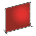 Welding Screen, Transparent PVC, 8 ft. W., 6 ft. H., 13 oz/sq yd, 150 Degrees F Withstand Temp.