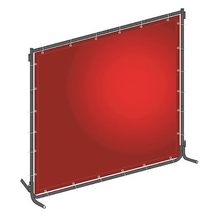 Welding Screen, Transparent PVC, 8 ft. W., 6 ft. H., 13 oz/sq yd, 150 Degrees F Withstand Temp.