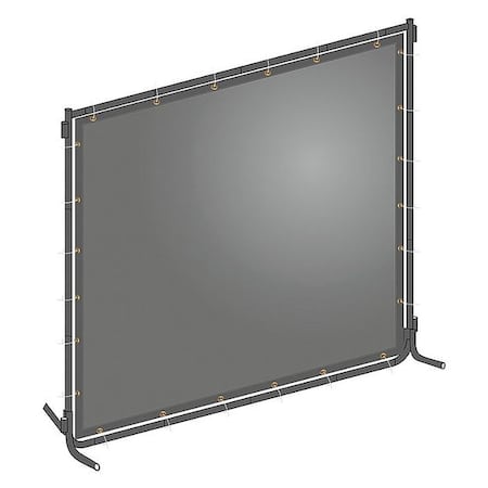 Welding Screen, Transparent PVC, 4 ft. W., 6 ft. H., 13 oz/sq yd, 150 Degrees F Withstand Temp.