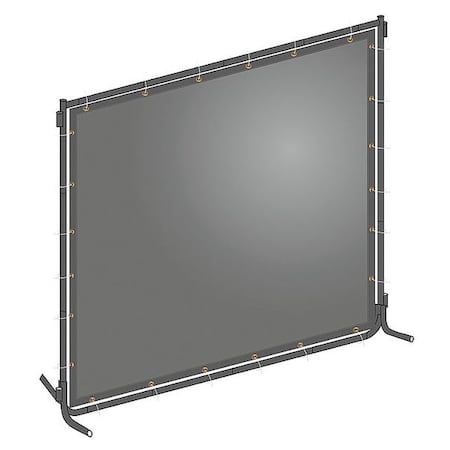 Welding Screen, Transparent PVC, 8 ft. W., 6 ft. H., 13 oz/sq yd, 150 Degrees F Withstand Temp.