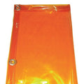 Welding Curtain, Transparent PVC, 6 ft. W., 6 ft. H., 13 oz/sq yd, 150 Degrees F Withstand Temp.