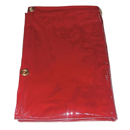 Welding Curtain, Transparent PVC, 6 ft. W., 6 ft. H., 13 oz/sq yd, 150 Degrees F Withstand Temp.