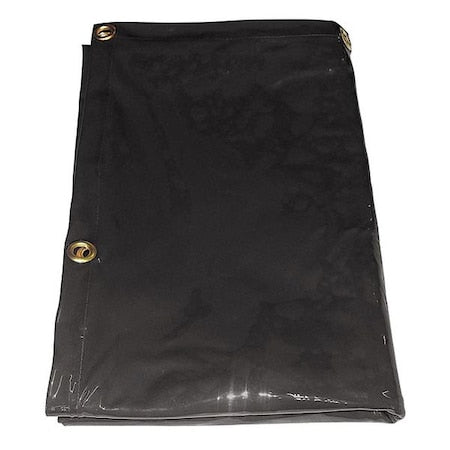 Welding Curtain, Transparent PVC, 8 ft. W., 6 ft. H., 13 oz/sq yd, 150 Degrees F Withstand Temp.
