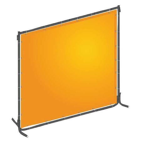 Welding Screen, Transparent PVC, 6 ft. W., 6 ft. H., 13 oz/sq yd, 150 Degrees F Withstand Temp.