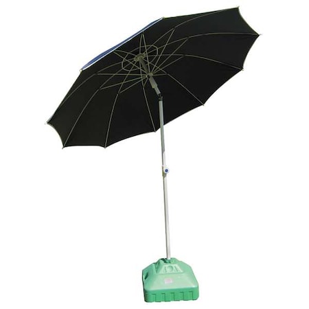 Welding Umbrella, 6.5 ft. W, 9 ft., Blue