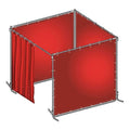 Welding Booth Kit, Transparent PVC, 6 ft. W., 6 ft. H., 13 oz/sq yd, 150 Degrees F Withstand Temp.