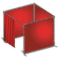 Welding Booth Kit, Transparent PVC, 8 ft. W., 6 ft. H., 13 oz/sq yd, 150 Degrees F Withstand Temp.