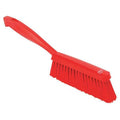 1 19/32 in W Bench Brush, Soft, 6 3/4 in L Handle, 7 in L Brush, Red, Plastic, 13 in L Overall