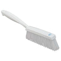 Bench Brush, Medium, Polyester Bristle, 6 1/2 in Handle Lg, 6 1/2 in Brush Length, White