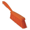 1 19/32 in W Bench Brush, Medium, 6 1/2 in L Handle, 6 1/2 in L Brush, Orange, Plastic
