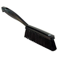1 19/32 in W Bench Brush, Medium, 6 1/2 in L Handle, 6 1/2 in L Brush, Black, Plastic