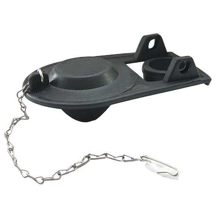 Toilet Flapper, Rubber, Black
