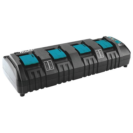 Battery Charger, 120V AC, (4) 14.4V/18V