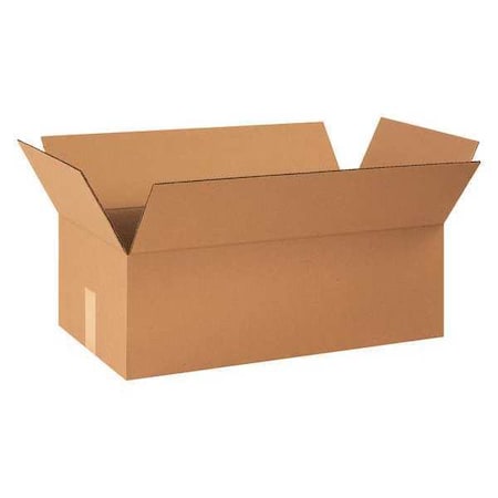 24 in x 12 1/2 in x 8 in Shipping Box, Kraft, Corrugate, Single Wall, 32 ECT