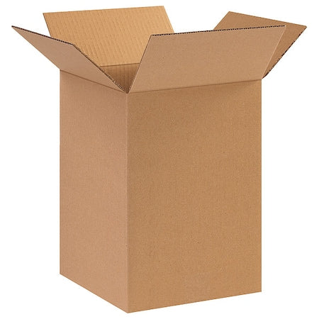 10 in x 10 in x 14 in Shipping Box, Kraft, Corrugate, Single Wall, 32 ECT