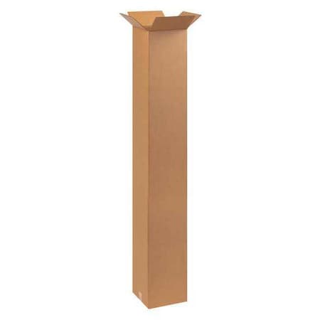 10 in x 10 in x 60 in Shipping Box, Kraft, Corrugate, Single Wall, 32 ECT
