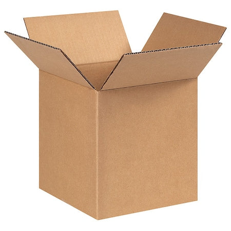 8 in x 8 in x 9 in Shipping Box, Kraft, Corrugate, Single Wall, 32 ECT