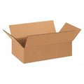 14 in x 8 in x 4 in Shipping Box, Kraft, Corrugate, Single Wall, 32 ECT