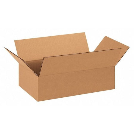 14 in x 8 in x 4 in Shipping Box, Kraft, Corrugate, Single Wall, 32 ECT