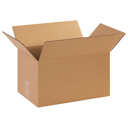 14 in x 9 in x 8 in Shipping Box, Kraft, Corrugate, Single Wall, 32 ECT