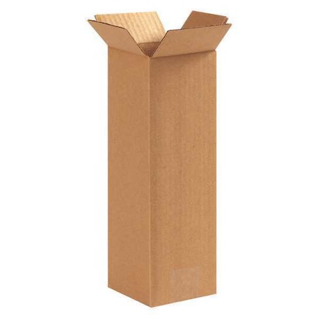 5 in x 5 in x 12 in Shipping Box, Kraft, Corrugate, Single Wall, 32 ECT