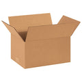 14 in x 10 in x 7 in Shipping Box, Kraft, Corrugate, Single Wall, 32 ECT