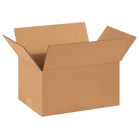 14 in x 10 in x 7 in Shipping Box, Kraft, Corrugate, Single Wall, 32 ECT