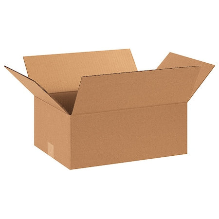 15 in x 11 in x 6 in Shipping Box, Kraft, Corrugate, Single Wall, 32 ECT