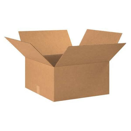 18 1/2 in x 18 1/2 in x 9 in Shipping Box, Kraft, Corrugate, Single Wall, 32 ECT