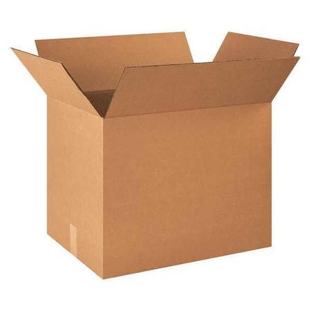 23 in x 16 in x 18 5/8 in Shipping Box, Kraft, Corrugate, Single Wall, 32 ECT