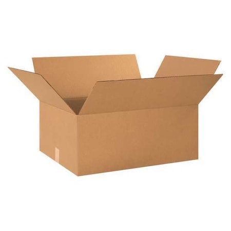 26 in x 18 in x 10 in Shipping Box, Kraft, Corrugate, Single Wall, 32 ECT