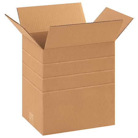 11 1/4 in x 8 3/4 in x 12 in Shipping Box, Kraft, Corrugate, Single Wall, 32 ECT