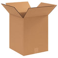 12-1/2 in x 12 1/2 in x 15 in Shipping Box, Kraft, Corrugate, Double Wall, 48 ECT