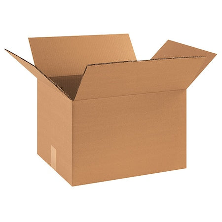 18 in x 14 in x 12 in Shipping Box, Kraft, Corrugate, Double Wall, 48 ECT