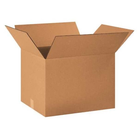 20 in x 16 in x 14 in Shipping Box, Kraft, Corrugate, Single Wall, 44 ECT