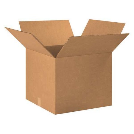 20 in x 20 in x 16 in Shipping Box, Kraft, Corrugate, Double Wall, 48 ECT