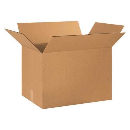 24 in x 16 in x 16 in Shipping Box, Kraft, Corrugate, Double Wall, 48 ECT