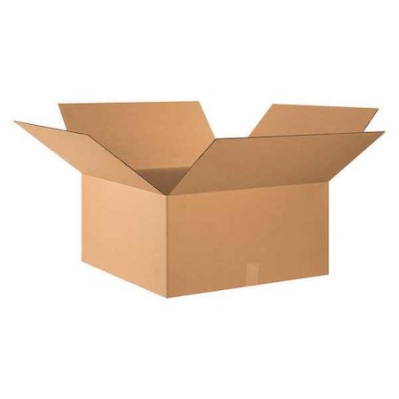 24 in x 24 in x 12 in Shipping Box, Kraft, Corrugate, Single Wall, 44 ECT
