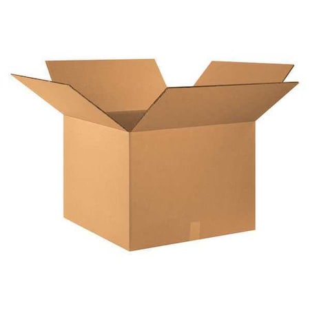 24 in x 24 in x 18 in Shipping Box, Kraft, Corrugate, Double Wall, 48 ECT