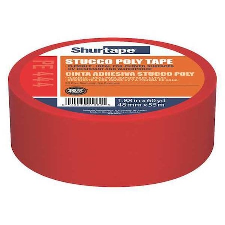 Painter's Tape, Red, 60 yd L, 1-7/8 in W